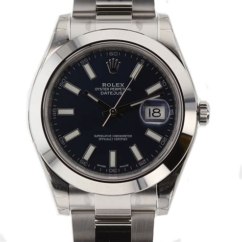 rolex datejust ii 41mm ref.116300|Rolex 116300 blue roman.